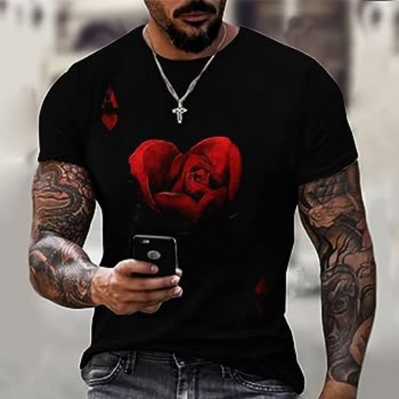 New Men's Patches Shirt Multiple Sizes - Picture 4 of 4